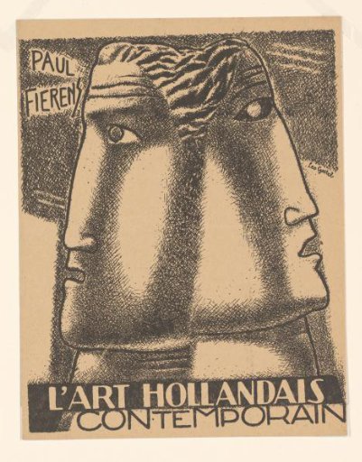Reproduction Print of Book Cover "l'Art Hollandais contemporain" by Paul Fierens