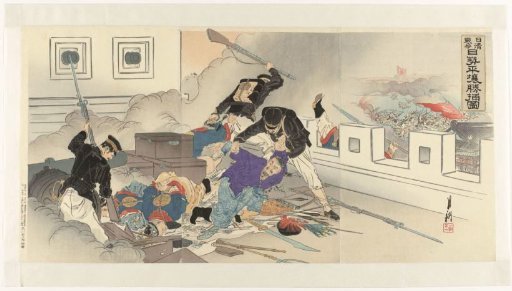 Depiction of the Sino-Japanese War at Pyongyang