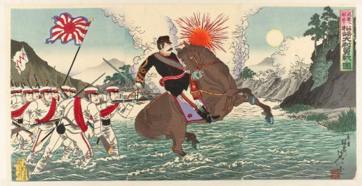 A Depiction of the Heroic Fight of Captain Matsuzaki During the Battle of Songhwan