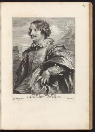 Portrait of the engraver Paulus Pontius