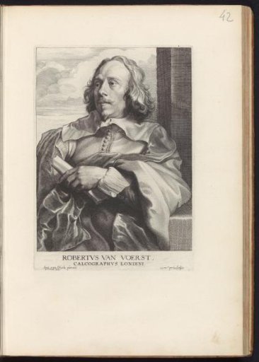 Portrait of the engraver Robert van Voerst