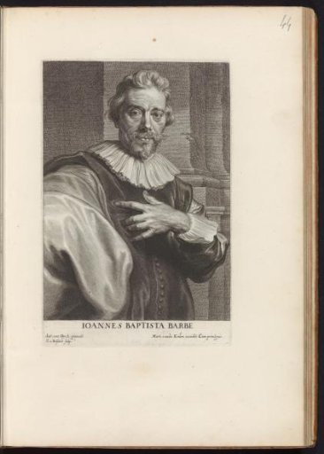 Portrait of engraver Jean Baptiste Barbé