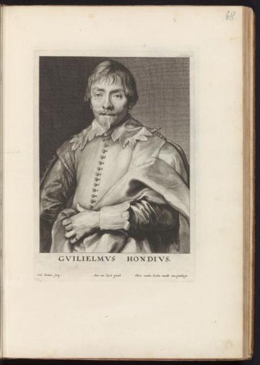 Portrait of the printmaker Willem Hondius