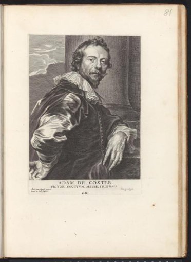 Portrait of the painter Adam de Coster
