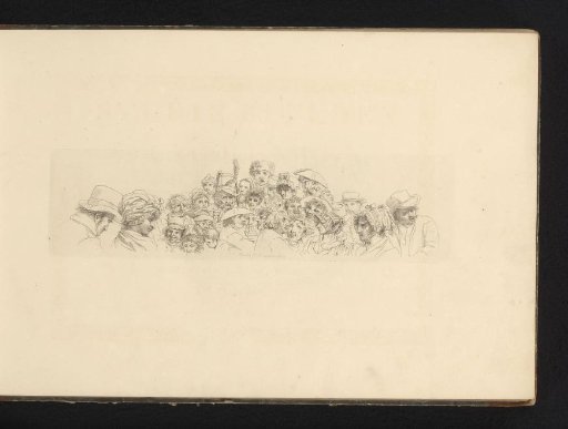 Study sheet with heads and faces