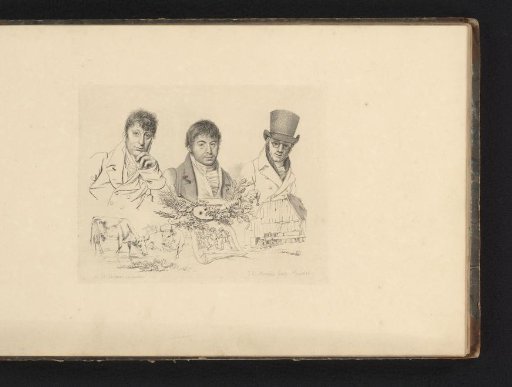 Portraits of Hendrik Stokvisch, Jacob Smies, and Daniël Kerkhoff