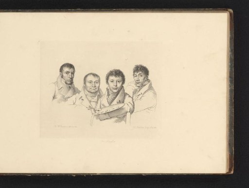 Portraits of Hendrik Lageman, Chrétien Dubois, Gerrit Jan Michaëlis, and Anthonie van den Bos