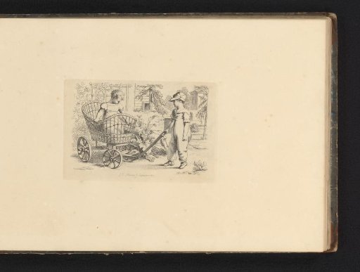 Two Children with a Perambulator
