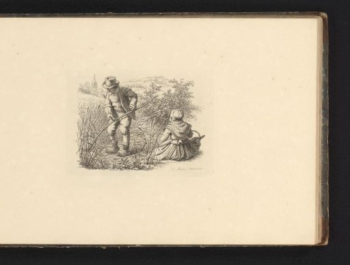 Landscape with a Peasant with a Sickle and a Resting Peasant Woman
