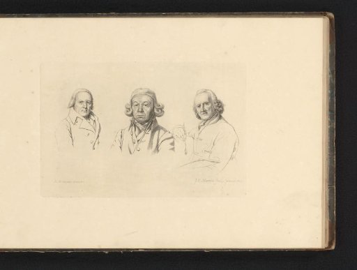 Portraits of Jacobus Buys, Izaak Schmidt, and Jurriaan Andriessen