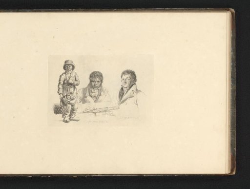 Portraits of Joannes Pieter Visser Bender, Pieter Pietersz. Barbiers, and an unknown boy