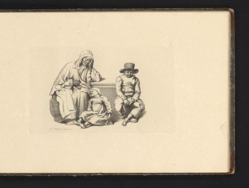 Grandmother with two grandchildren