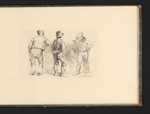 Study Sheet with Two Standing Peasants and a Soldier