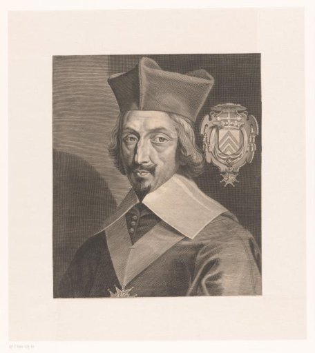 Portrait of Armand Jean du Plessis, Duke and Cardinal de Richelieu