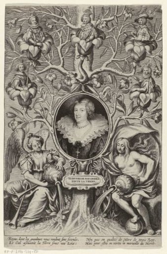 Portrait of Maria de' Medici with Family Tree
