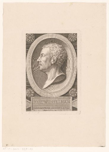 Portrait bust of Johann Joachim Winckelmann