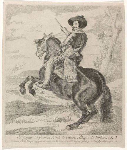 Portrait of Gaspar de Guzman, Count of Olivares, Duke of San Lucar