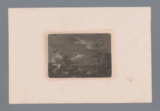 Nocturnal river landscape