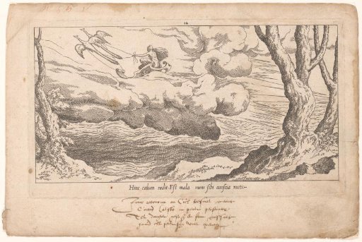Juno returns to Olympus in her chariot