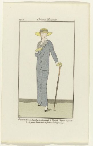 Journal des Dames et des Modes, 1912, Parisian Costumes, no. 7