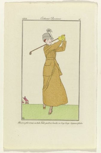 Journal des Dames et des Modes, 1912, Parisian Costumes, no. 16: Blouse with Pleats in Kak Cloth (...)