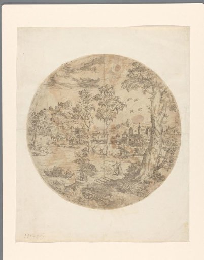 Round fantasy landscape