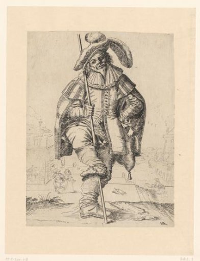 Self-portrait as an actor in the role of Peter Leberwurst