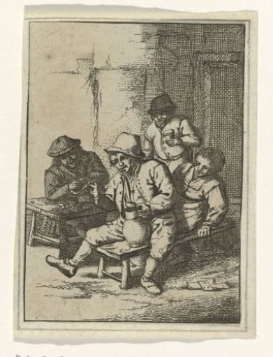 Drinking company at table