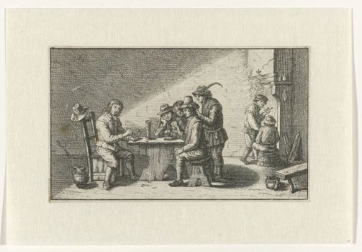 Smoking Men in an Interior