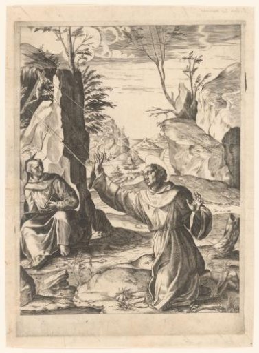 Saint Francis receiving the stigmata