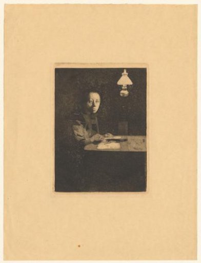 Self-Portrait at a Table