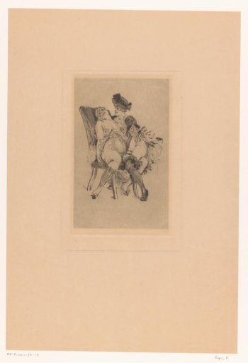 Two half-naked women