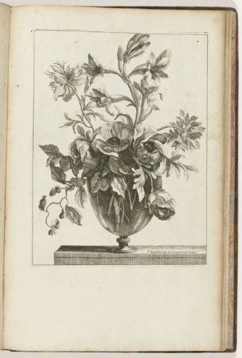 Bouquet in a Glass Vase