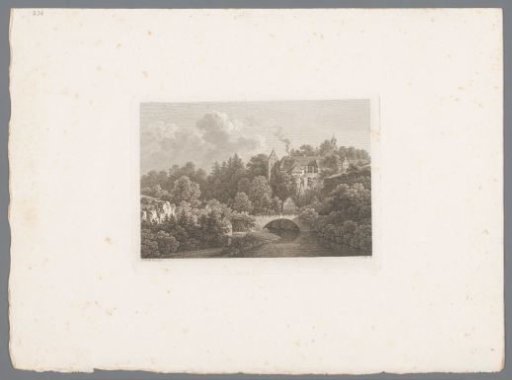 View of Schloss Lohmen, Situated on a River