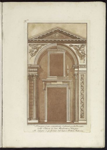 Design for a portal of a church (Chiesa di San Mamante) in Bologna