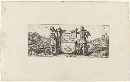 Title Print with Two Hunters