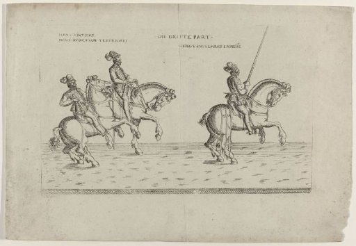 Riders Hans Kintzke, Hans Rudolf von Tertzschki and George Engelhart Lnoneise
