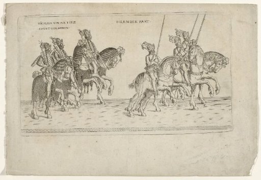 Procession with Riders Nicolaus von Miltitz and Churt von Ahren