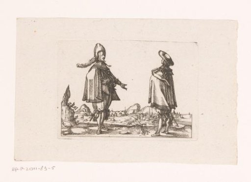 Two noblemen with a city view