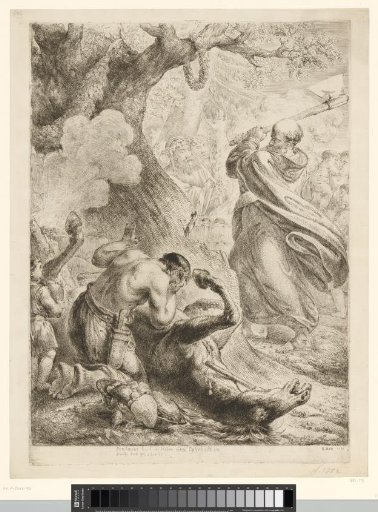 Saint Boniface Felling a Sacred Oak in Hesse