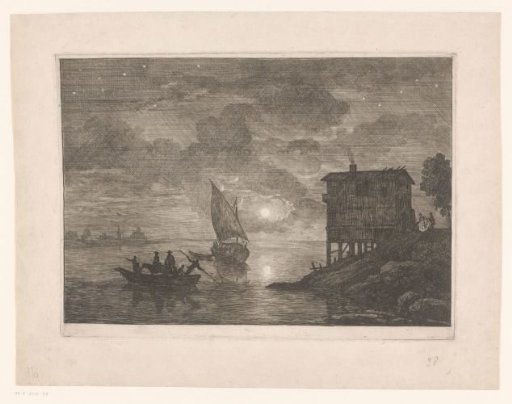 Ferry at night