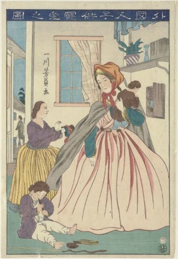 The love of a foreign woman for her children