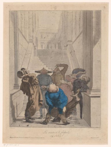 Admirers of a Ceiling in the Salon