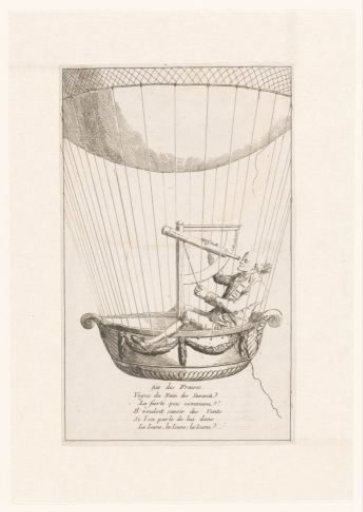 Satire on a balloonist