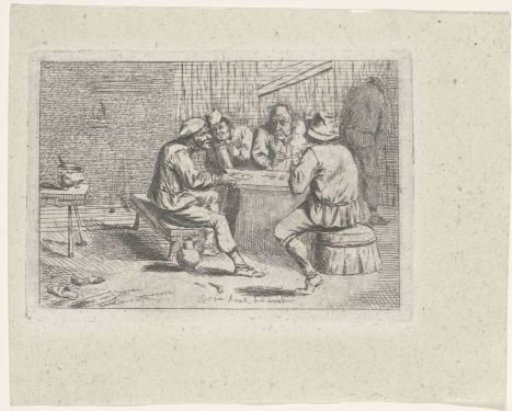 Tavern Scene with Card Players