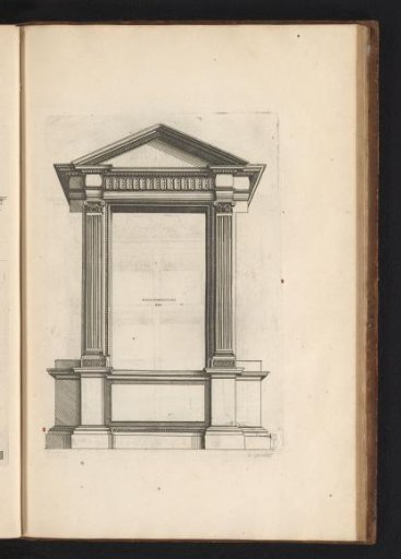Window with a pediment