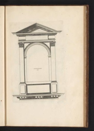 Window with pediment