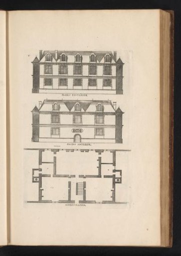 Front and rear elevations and plan