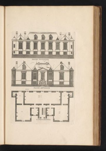 Front and rear elevations and plan
