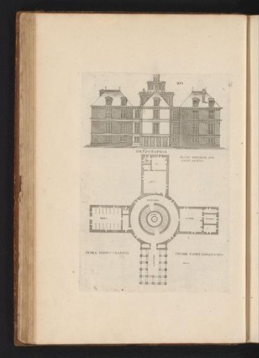 Front elevation and floor plan